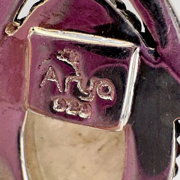 VTG Solid Sterling Silver 925 White Quartz Dangle Earrings Size 2" Length - Picture 8 of 10